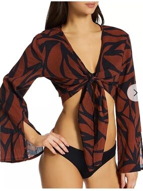 Sanctuary Tie-Front Coverup Top
